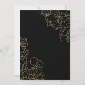 Invitation Fleur de Black Gold 50e anniversaire (Dos)