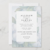 Invitation Fleur de bois de chien blanc (Devant)