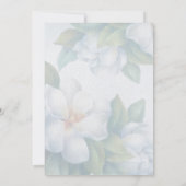 Invitation Fleur de bois de chien blanc (Dos)