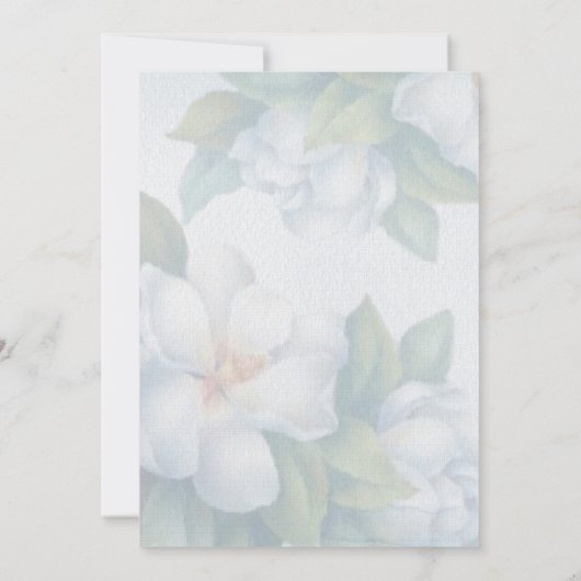 Invitation Fleur de bois de chien blanc (Dos)