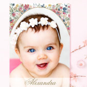 Invitation Fleur de campagne de nom de la fille juive