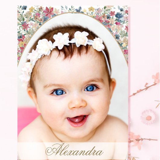 Invitation Fleur de campagne de nom de la fille juive