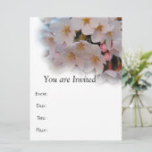 Invitation Fleur de cerise (Debout devant)