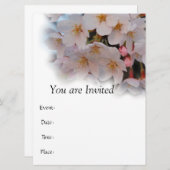Invitation Fleur de cerise (Devant / Derrière)
