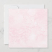 Invitation Fleur de cerise rose 50e anniversaire (Dos)