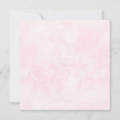 Invitation Fleur de cerise rose 80e anniversaire (Dos)