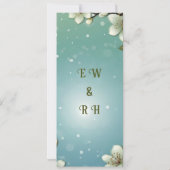 Invitation Fleur de cerisier à bulles (Dos)