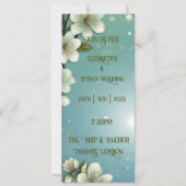 Invitation Fleur de cerisier à bulles (Devant)