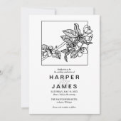 Invitation Fleur de cerisier de printemps moderne en mariage (Devant)