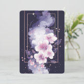 Invitation Fleur de Cerisier Rose – Arbre Sakura (Debout devant)