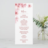 Invitation Fleur de cerisier rose blanc Mariage (Debout devant)