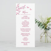 Invitation Fleur de cerisier rose blanc mariage    (Debout devant)