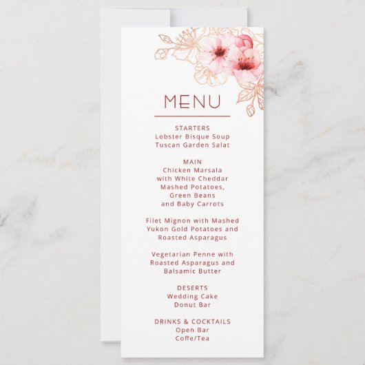 Invitation Fleur de cerisier rose blanc mariage    (Devant)