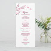 Invitation Fleur de cerisier rose blanc mariage (Debout devant)