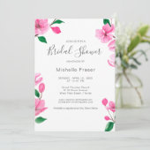 Invitation Fleur de cerisier rose. Fête des mariées de printe (Debout devant)