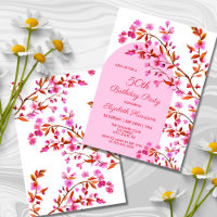 Fleur de cerisier Sakura rose blanc Anniversaire