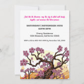Invitation Fleur de cerisier sauvage Anniversaire (Dos)