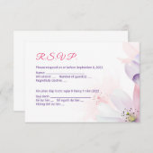 Invitation Fleur de cerisier vietnamienne (Devant / Derrière)