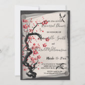 Invitation Fleur de cerisier Vintage (Devant)