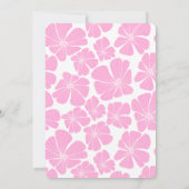 Invitation Fleur de Chamomille rose Abstraite (Dos)