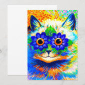 Invitation Fleur de chat (Devant / Derrière)