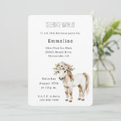 Invitation Fleur de Cheval 16e Anniversaire (Debout devant)