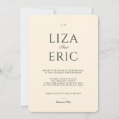 Invitation Fleur de citron Arbre Floral Élégant Mariage Jaune (Devant)