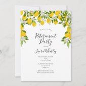 Invitation Fleur de citrons Fleur de verdure Fleur de retrait (Devant)