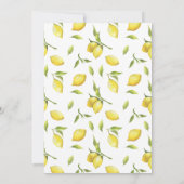 Invitation Fleur de citrons Verdure Chic Graduation Party (Dos)