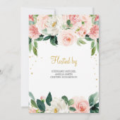 Invitation Fleur de couronne et de verdure Eucalyptus Oh Baby (Dos)