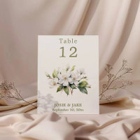 Fleur de fleur de pomme blanche Signe Numéro de ta