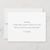 Invitation Fleur de fleurs florales (Dos)