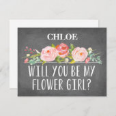 Invitation Fleur de fleurs florales (Devant / Derrière)