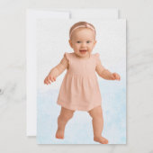 Invitation Fleur de forêt sauvage rose de la Marine (Dos)