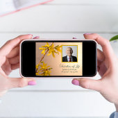 Invitation Fleur de Forsythia Printemps Jaune Fête de la Vie