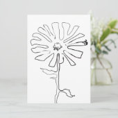 Invitation fleur de gigogne (Debout devant)