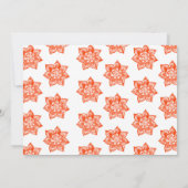 Invitation Fleur de henné Fuschia (Dos)