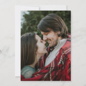 Invitation Fleur de jardin rose et vert Mariage été (Dos)