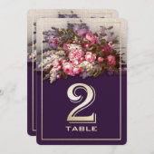 Invitation Fleur de la partie de peinture Numéro de tableau C (Devant / Derrière)