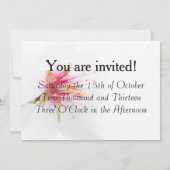 Invitation Fleur de l'amandier (Dos)