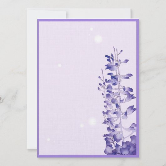 Invitation Fleur de lavande (Dos)
