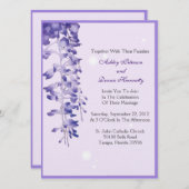 Invitation Fleur de lavande (Devant / Derrière)