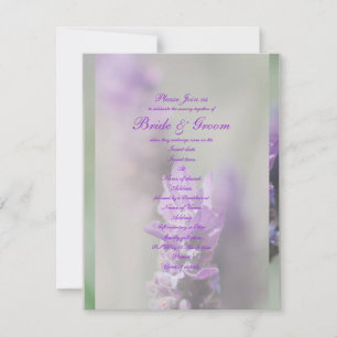 Invitation Fleur de lavande violette mariage   Personnaliser