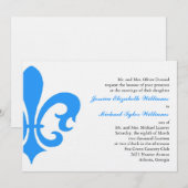 Invitation Fleur de Lis (Devant / Derrière)