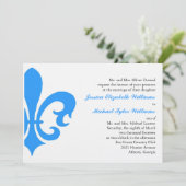 Invitation Fleur de Lis (Debout devant)