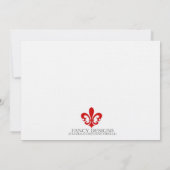 Invitation Fleur de Lis (Dos)