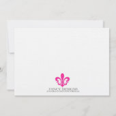 Invitation Fleur de Lis (Dos)