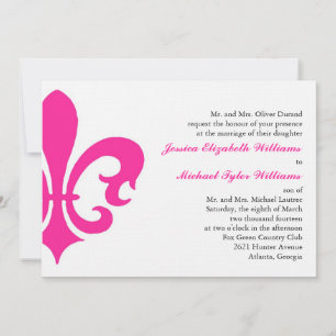 Invitation Fleur de Lis