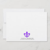 Invitation Fleur de Lis (Dos)
