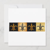 Invitation Fleur De Lis Carré (Dos)